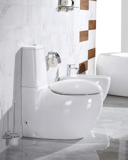 Унитаз CeramaLux 2451 с бачком и сиденьем Микролифт